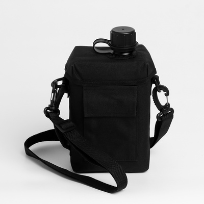 Фляжка туристическая Adventure, 2 л, с чехлом, черная