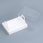 Коробка с прозрачной крышкой под рулет белая, 16.3×12.1×10.6 см  (артикул 10762668)  большой выбор товаров оптом и в розницу по низким ценам с доставкой