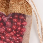 Льняной мешочек для хранения украшений, подарков, трав, 10×14 см, набор из 5 штук - Фото 4