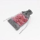 Льняной мешочек для хранения украшений, подарков, трав, 10×14 см, набор из 5 штук - Фото 3