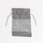 Льняной мешочек для хранения украшений, подарков, трав, 10×14 см, набор из 5 штук - Фото 6