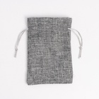 Льняной мешочек для хранения украшений, подарков, трав, 10×14 см, набор из 5 штук - Фото 7