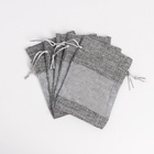 Льняной мешочек для хранения украшений, подарков, трав, 10×14 см, набор из 5 штук - Фото 8