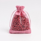 Льняной мешочек для хранения украшений, подарков, трав, 10×14 см, набор из 5 штук - Фото 2