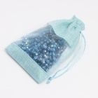 Льняной мешочек для хранения украшений, подарков, трав, 10×14 см, набор из 5 штук - Фото 3