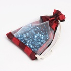 Льняной мешочек для хранения украшений, подарков, трав, 10×14 см, набор из 5 штук - Фото 3