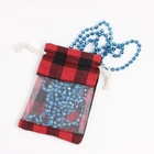 Льняной мешочек для хранения украшений, подарков, трав, 10×14 см, набор из 5 штук - Фото 5