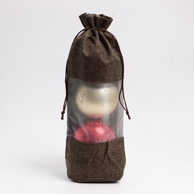 Льняной мешочек для хранения украшений, подарков, трав, 15×30 см, набор из 3 штук