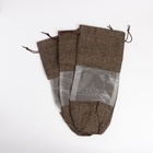 Льняной мешочек для хранения украшений, подарков, трав, 15×30 см, набор из 3 штук - Фото 7