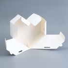 Подарочная коробка - сердце, самосборная, белая, с лентой, 17×17×6 см - Фото 3