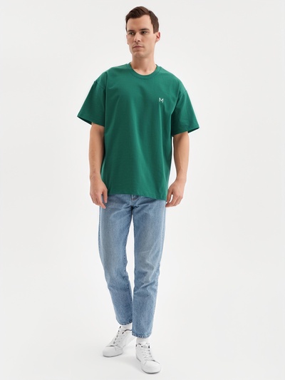 Футболка мужская MINAKU: One Most Brand, размер 42-44, зелёная