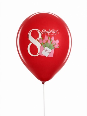 Воздушные шары латексные 12" «С 8 марта», набор 25 шт.