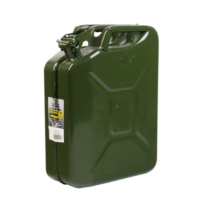 УЦЕНКА Канистра стальная для ГСМ ZARYA, 20 л, металлическая, крышка с рычагом