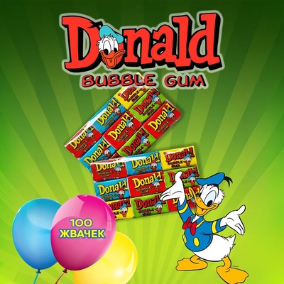 Жевательная резинка «Дональд Дак», 4.5 г