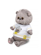Мягкая игрушка «Кот Басик BABY», в футболке с автопортретом, 20 см - Фото 4