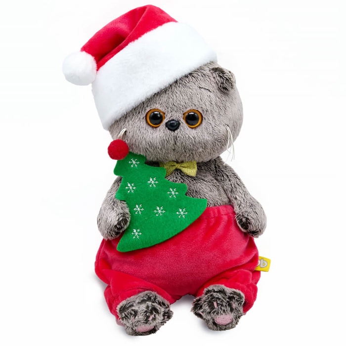 Мягкая игрушка «Кот Басик BABY», в новогоднем костюмчике, 20 см - Фото 1