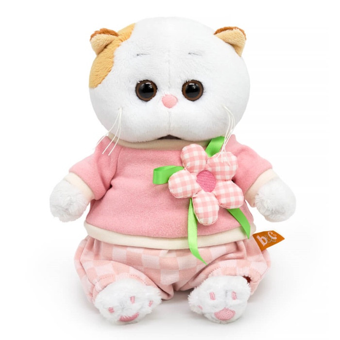 Мягкая игрушка «Кошечка Ли-Ли BABY», в свитшоте с цветком, 20 см - Фото 1