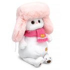 Мягкая игрушка «Кошечка Ли-Ли», в меховой шапке и шарфе, 24 см - фото 6644065
