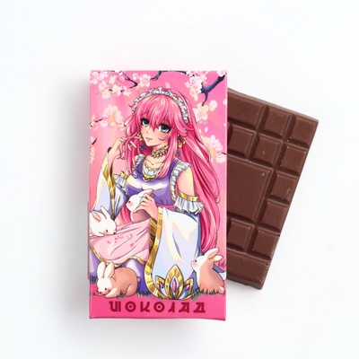Шоколад 27 гр "Аниме розовый"
