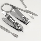 Набор маникюрный «Штамп», 6 предметов, в футляре, разноцветный - Фото 4