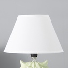 Настольная лампа с абажуром RISALUX «Сова», Е14, 40 Вт, салатовый, 20×20×29 см - Фото 3