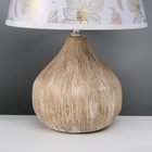 Настольная лампа с абажуром RISALUX «Селано», Е14, 40 Вт, золото, 22.5×22.5×33 см 10337296