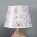 Настольная лампа с абажуром RISALUX «Селано», Е14, 40 Вт, золото, 22.5×22.5×33 см - Фото 4