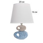 Настольная лампа с абажуром RISALUX «Эмма», Е14, 40 Вт, 20×20×27 см - Фото 7