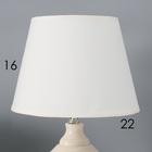 Настольная лампа с абажуром RISALUX «Аллоро», Е14, 40 Вт, 22×22×35 см 10337313 - фото 13141533