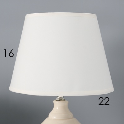 Настольная лампа с абажуром RISALUX «Аллоро», Е14, 40 Вт, 22×22×35 см