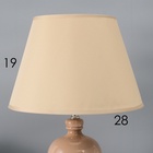 Настольная лампа с абажуром RISALUX «Эпика», Е27, 40 Вт, 28×28×44.5 см - Фото 4