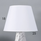Настольная лампа с абажуром RISALUX «Лоретти», Е14, 40 Вт, 25×25×38 см - Фото 4