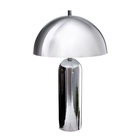Настольная лампа с абажуром RISALUX «Челси» модерн, Е27, 3 Вт, хром, 29×29×49 см - Фото 6