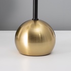 Настольная лампа с абажуром RISALUX «Найла» модерн, Е27, 3 Вт, латунь, 23×23×51.5 см - Фото 4