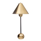 Настольная лампа с абажуром RISALUX «Найла» модерн, Е27, 3 Вт, латунь, 23×23×51.5 см - Фото 6