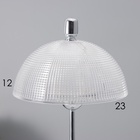 Настольная лампа с абажуром RISALUX «Малави» модерн, Е14, 40 Вт, хром, 24×24×49.5 см - Фото 3