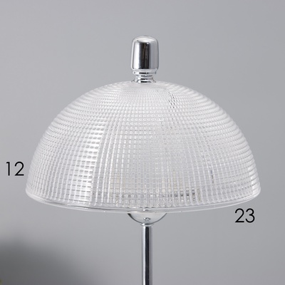 Настольная лампа с абажуром RISALUX «Малави» модерн, Е14, 40 Вт, хром, 24×24×49.5 см