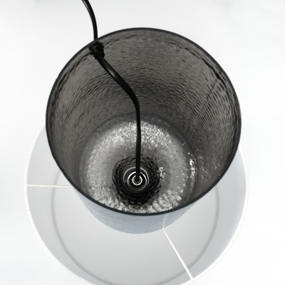 Настольная лампа с абажуром RISALUX «Слинг», Е27, 40 Вт, хром, 30×30×58 см