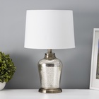 Настольная лампа с абажуром RISALUX «Брук», Е27, 40 Вт, бронза, 25×25×41 см - Фото 3