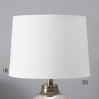 Настольная лампа с абажуром RISALUX «Брук», Е27, 40 Вт, бронза, 25×25×41 см - Фото 5