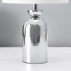 Настольная лампа с абажуром RISALUX «Джоел», Е27, 40 Вт, хром, 25×25×42.5 см - Фото 6