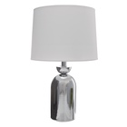 Настольная лампа с абажуром RISALUX «Джоел», Е27, 40 Вт, хром, 25×25×42.5 см - Фото 8