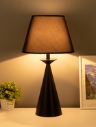Настольная лампа с абажуром RISALUX «Эрика», Е27, 40 Вт, чёрный, 34×34×56 см - Фото 2