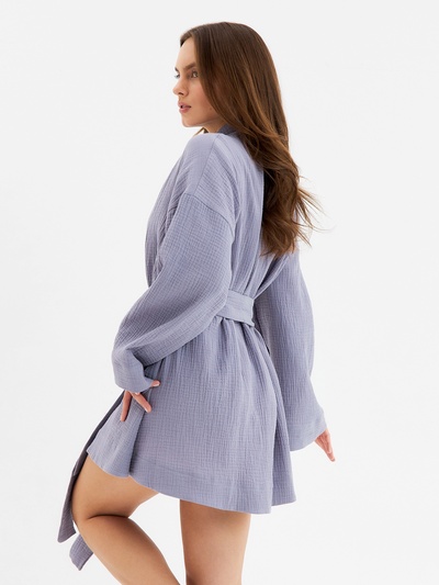 Халат домашний женский KAFTAN Basic, размер 40-42, серый