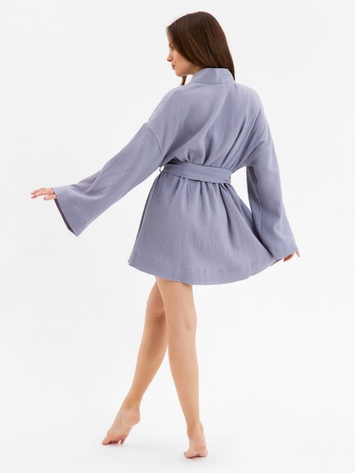 Халат домашний женский KAFTAN Basic, размер 40-42, серый