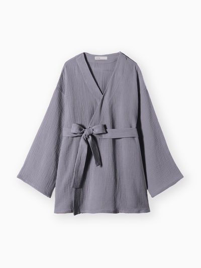 Халат домашний женский KAFTAN Basic, размер 40-42, серый