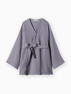 Халат домашний женский KAFTAN Basic, размер 44-46, серый - Фото 6