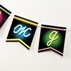 Гирлянда бумажная на ленте «Шары неон» 10821155