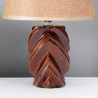 Настольная лампа с абажуром RISALUX «Гринда», Е14, 40 Вт, 22.5×22.5×32 см - Фото 4