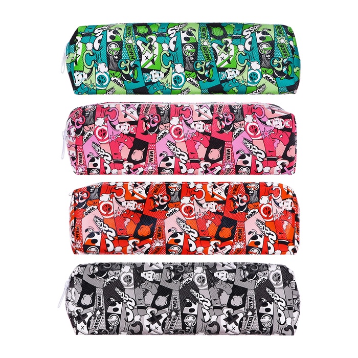 Пенал школьный «Комикс», на молнии, МИКС